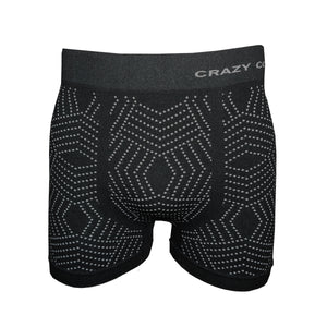 Crazy Cool Stretches Seamless Mens Boxer Briefs Underwear 6-Pack Gift Box - GEO Dots
