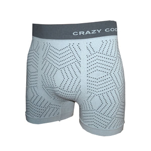 Crazy Cool Stretches Seamless Mens Boxer Briefs Underwear 6-Pack Set - GEO Dots