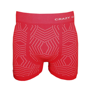 Crazy Cool Stretches Seamless Mens Boxer Briefs Underwear 6-Pack Gift Box - GEO Dots