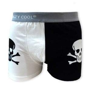 Crazy Cool Cotton Mens Boxer Briefs Underwear Set 6-Pieces Set - Skull Skeleton