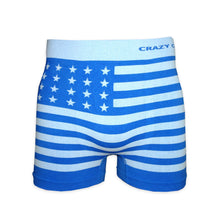 Load image into Gallery viewer, Crazy Cool Stretches Seamless Mens Boxer Briefs Underwear 6-Pack Set - American Flag
