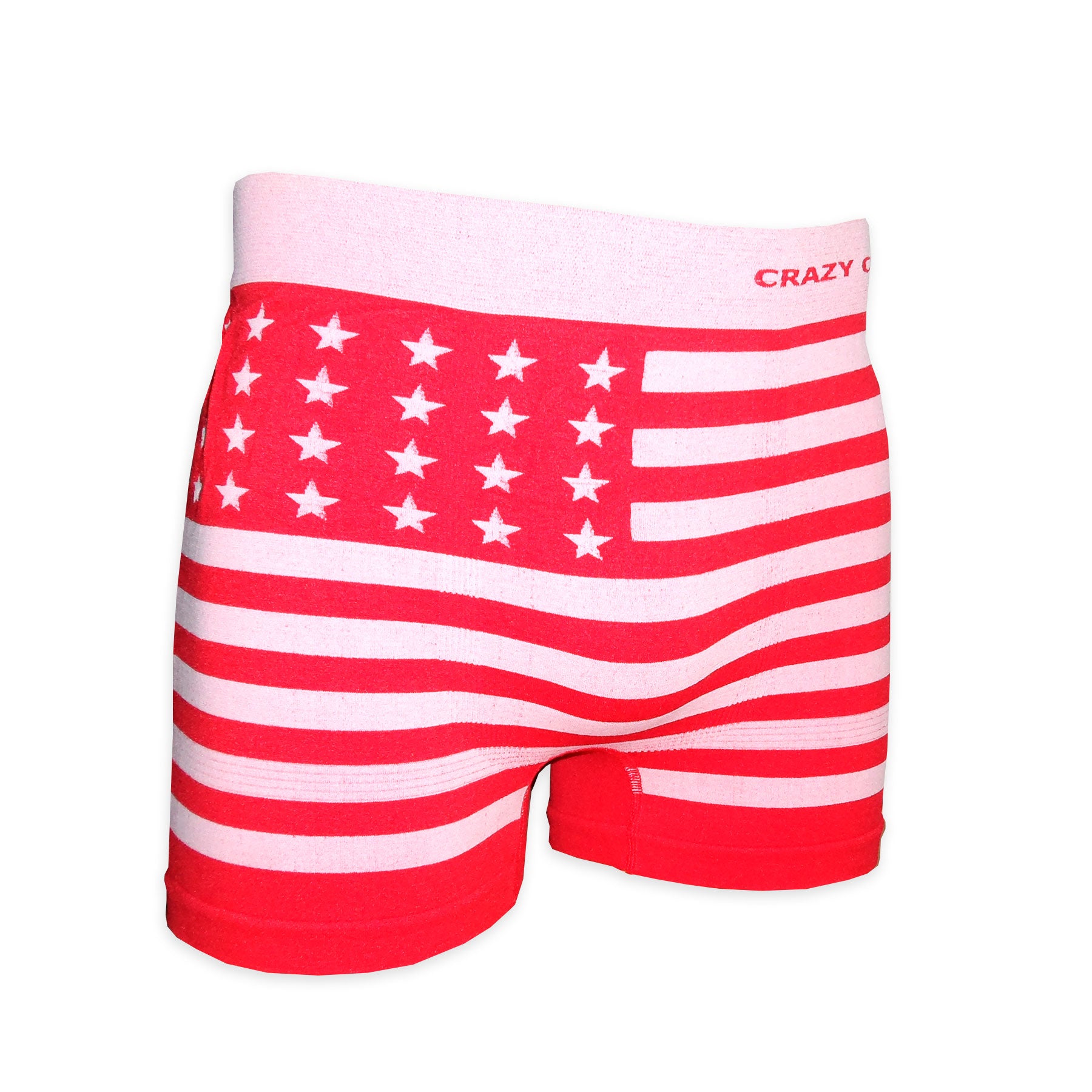 Crazy Cool Underwear® Seamless Mens Boxer Briefs Underwear 6-Pack Set  American Flag