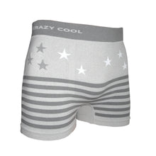 Load image into Gallery viewer, Crazy Cool Stretches Seamless Mens Boxer Briefs Underwear 6-Pack Set - Stars and Stripes