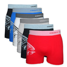 Load image into Gallery viewer, Crazy Cool® Stretches Seamless Mens Boxer Briefs Underwear 6-Pack Set - Lion