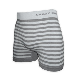 Crazy Cool Stretches Seamless Mens Boxer Briefs Underwear 6-Pack Set - Stripes