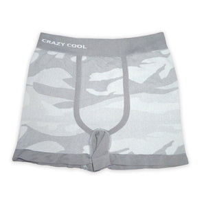 Crazy Cool Stretches Seamless Mens Boxer Briefs Underwear 6-Pack Set - Camouflage