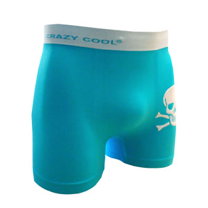 Crazy Cool Stretches Seamless Mens Boxer Briefs Underwear 6-Pack Gift Box - Skull