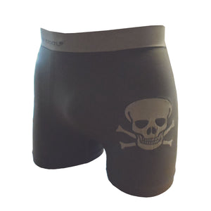 Crazy Cool Stretches Seamless Mens Boxer Briefs Underwear 6-Pack Gift Box - Skull