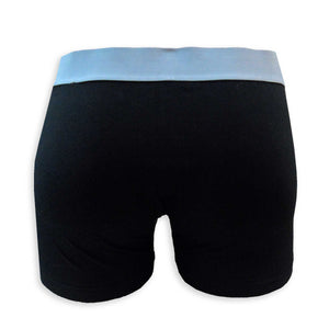 Crazy Cool® Cotton Mens Boxer Briefs Underwear Set 3-Pieces Set - Plain Black